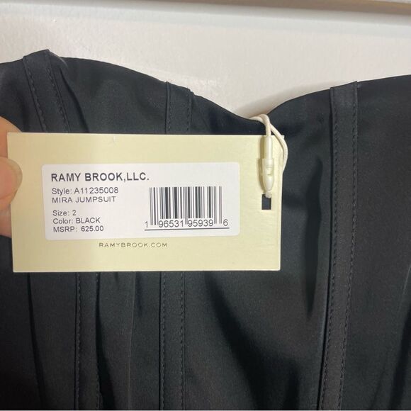 $626 RAMY BROOK Mira Strapless Jumpsuit NWT - Picture 4 of 8